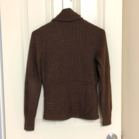 Brown Shawl Cardigan - Picture 2 of 3